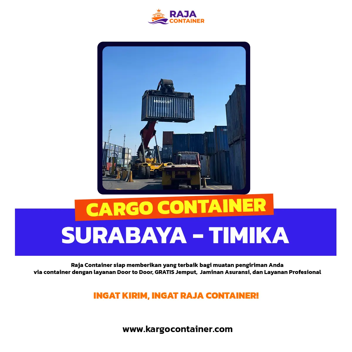 Cargo Container Surabaya Timika
