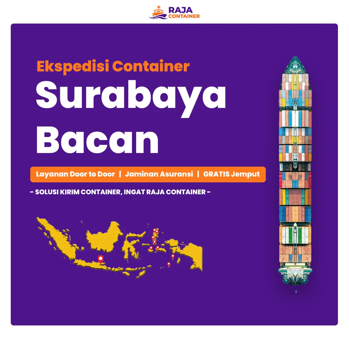 Ekspedisi Container Surabaya Bacan