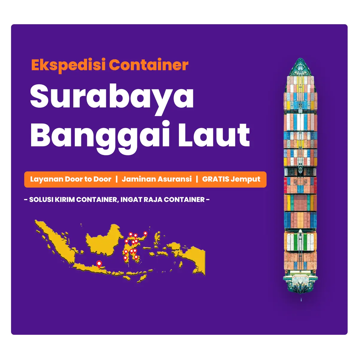 Ekspedisi Container Surabaya Banggai Laut