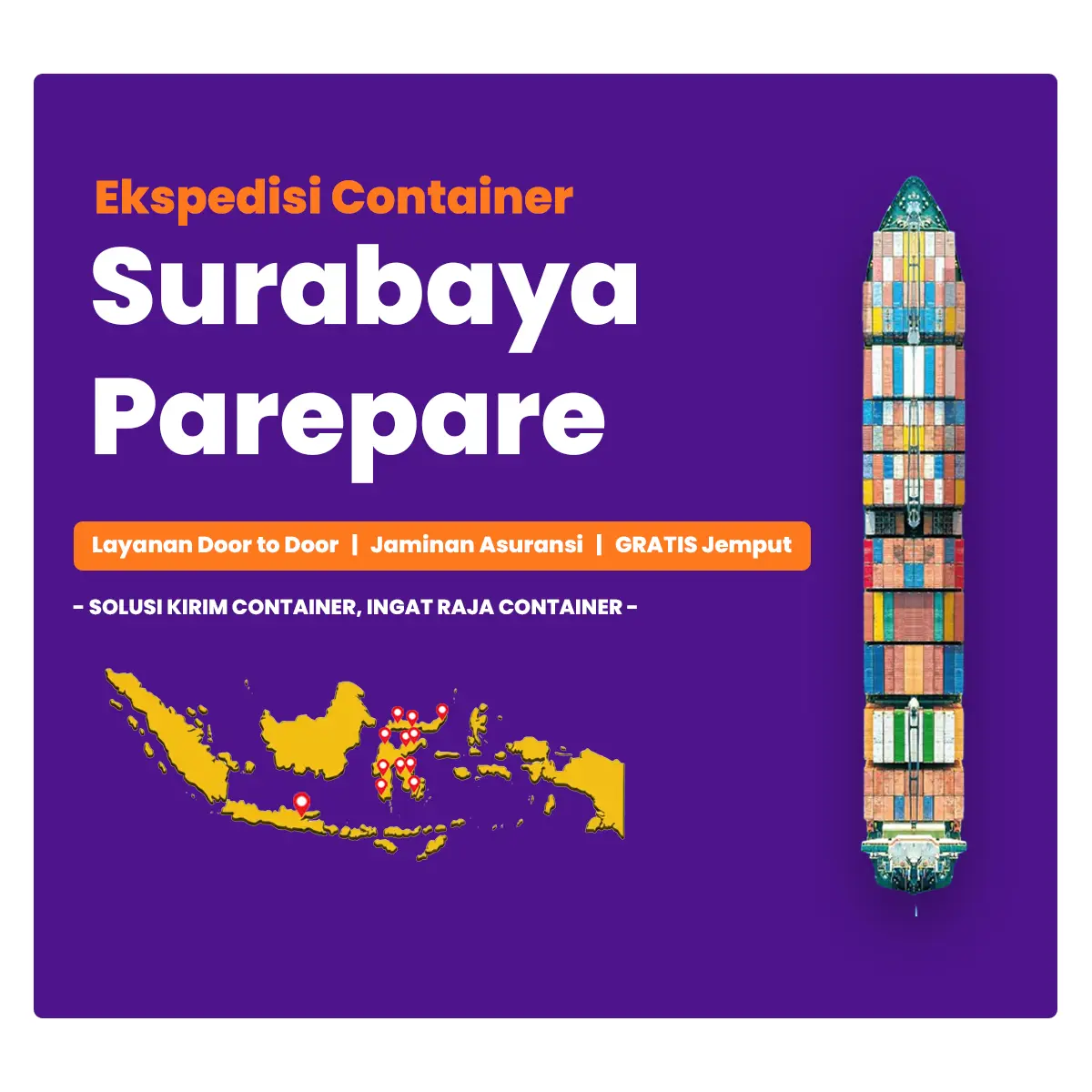 Ekspedisi Container Surabaya Parepare