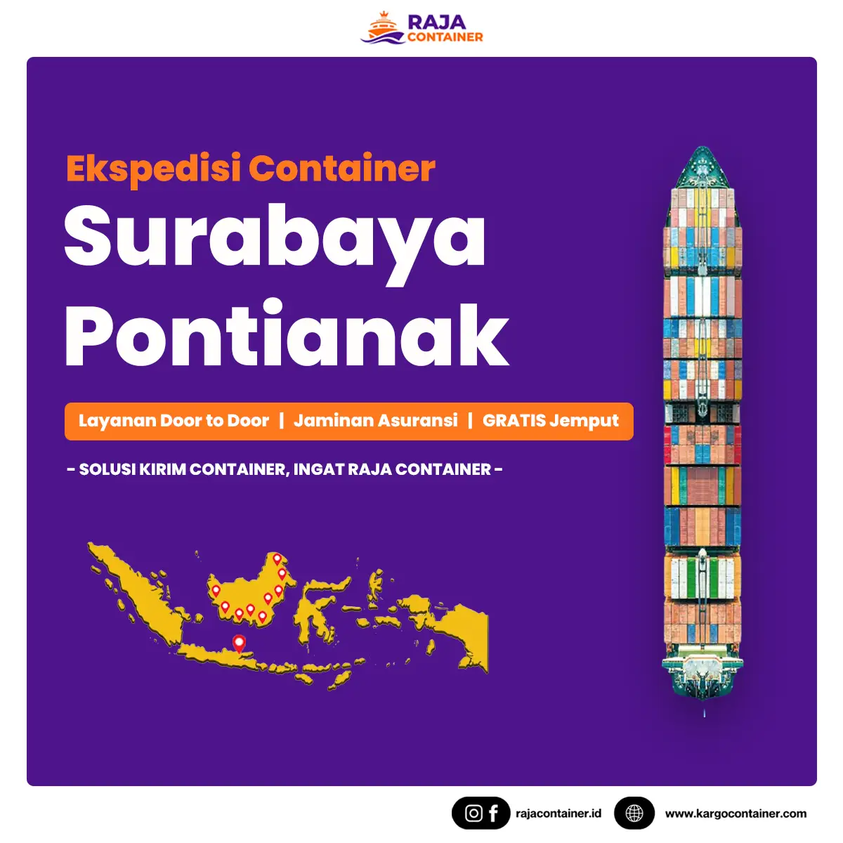 Ekspedisi Container Surabaya Pontianak