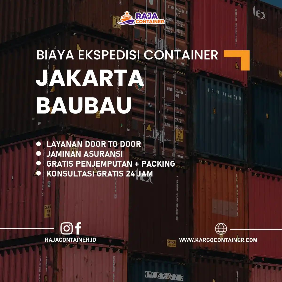 Biaya Ekspedisi Container Jakarta Baubau