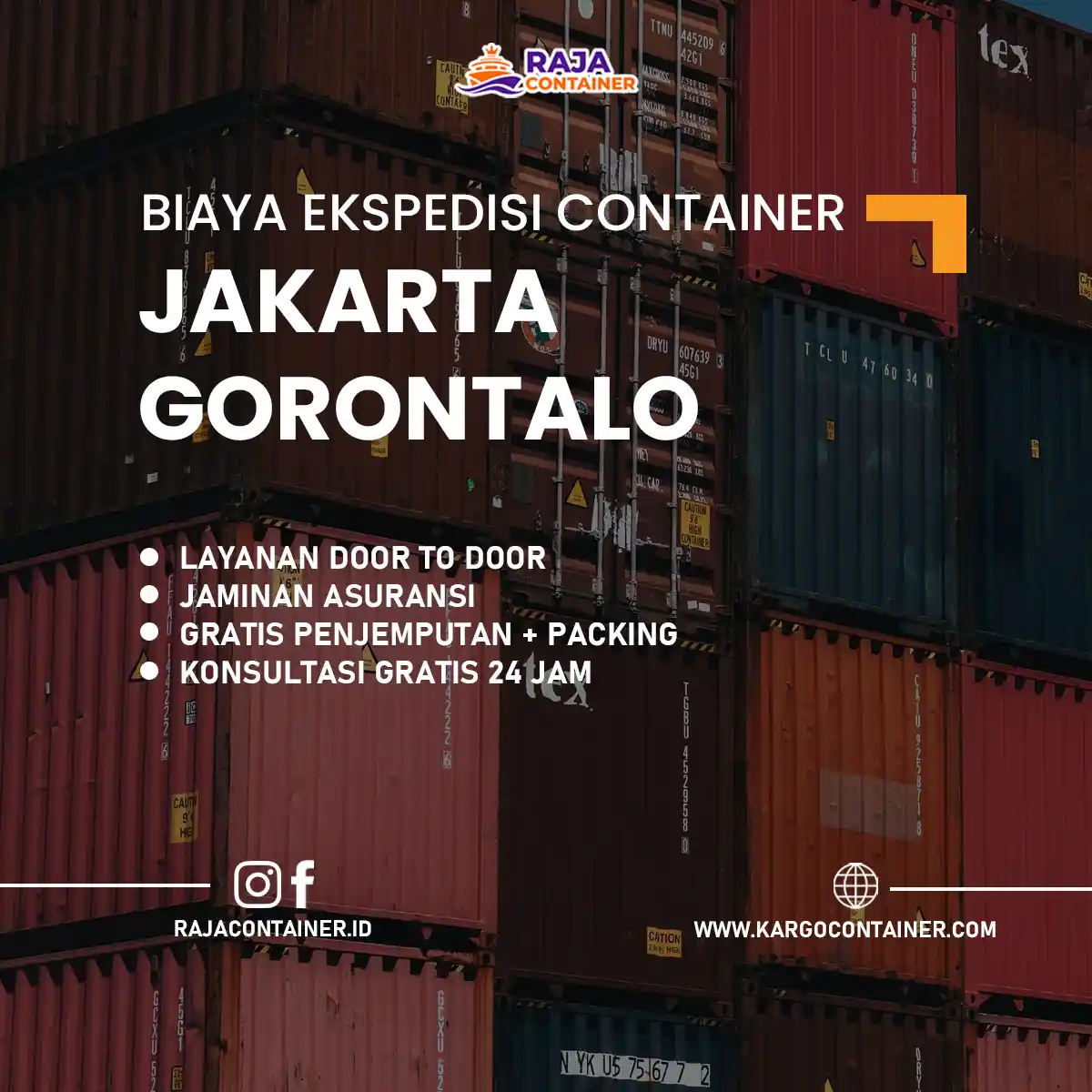 Biaya Ekspedisi Container Jakarta Gorontalo