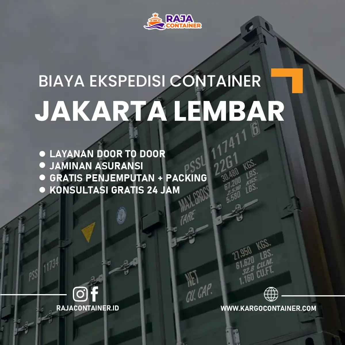 Biaya Ekspedisi Container Jakarta Lembar