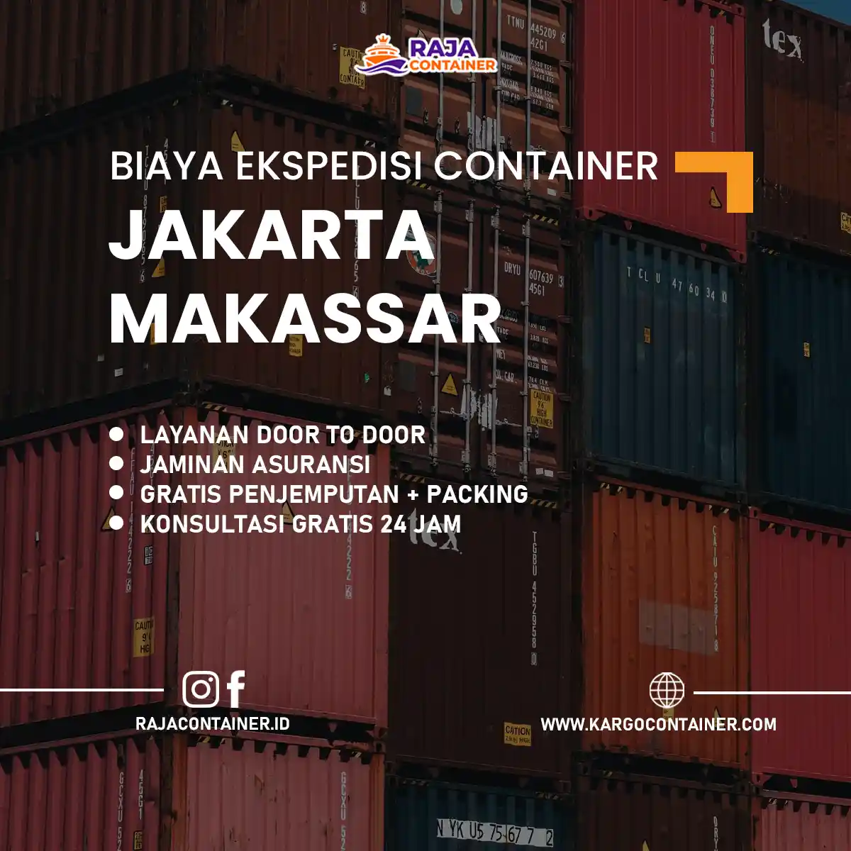 Biaya Ekspedisi Container Jakarta Makassar
