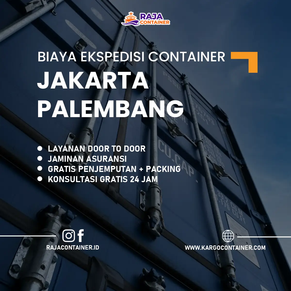 Biaya Ekspedisi Container Jakarta Palembang