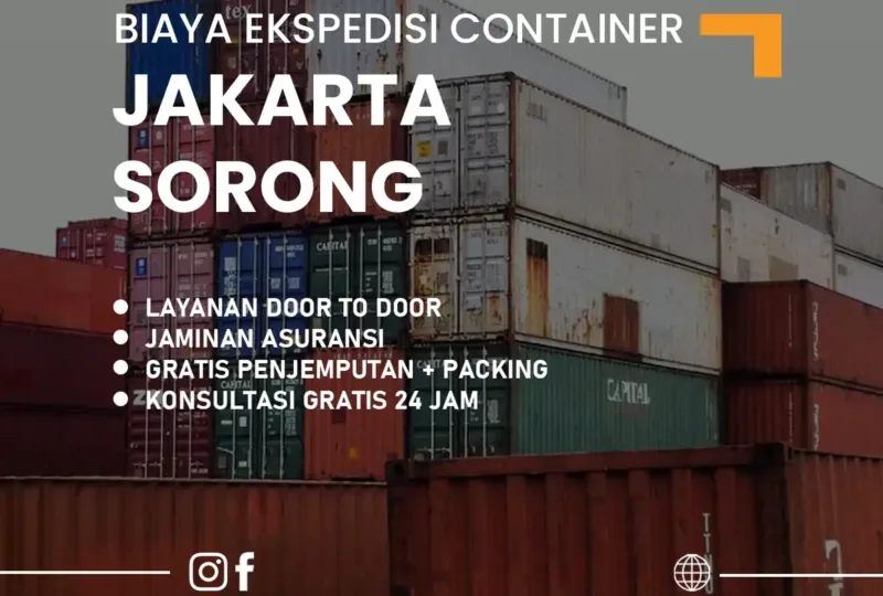 Biaya Ekspedisi Container Jakarta Sorong