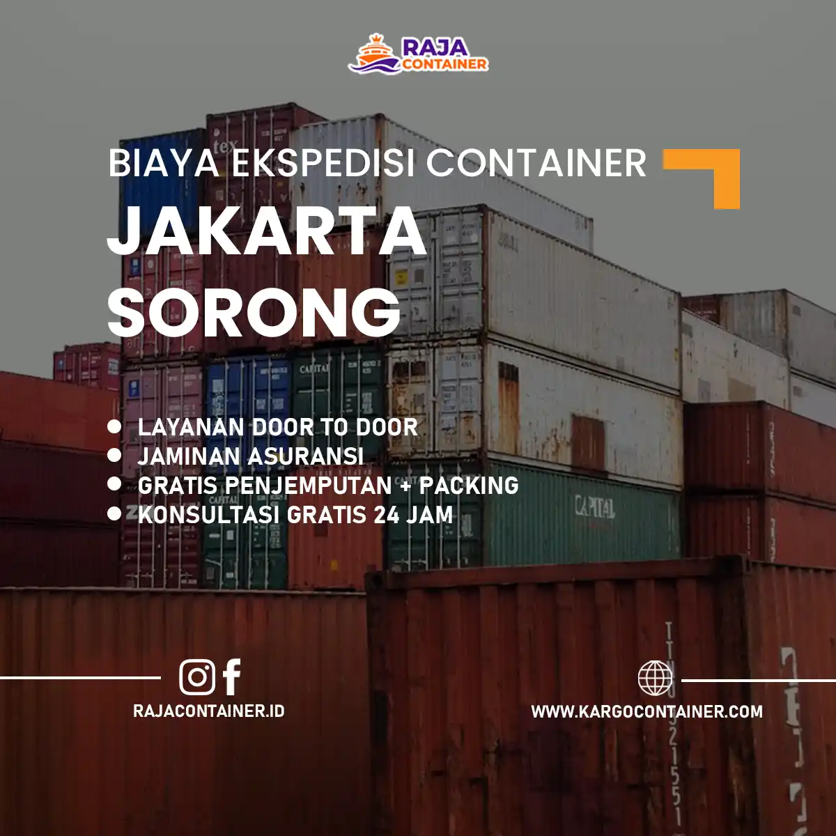 Biaya Ekspedisi Container Jakarta Sorong