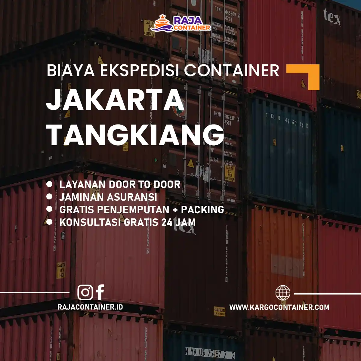 Biaya Ekspedisi Container Jakarta Tangkiang