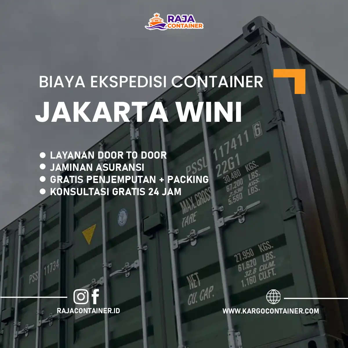 Biaya Ekspedisi Container Jakarta Wini