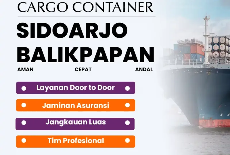 Cargo Container Sidoarjo Balikpapan