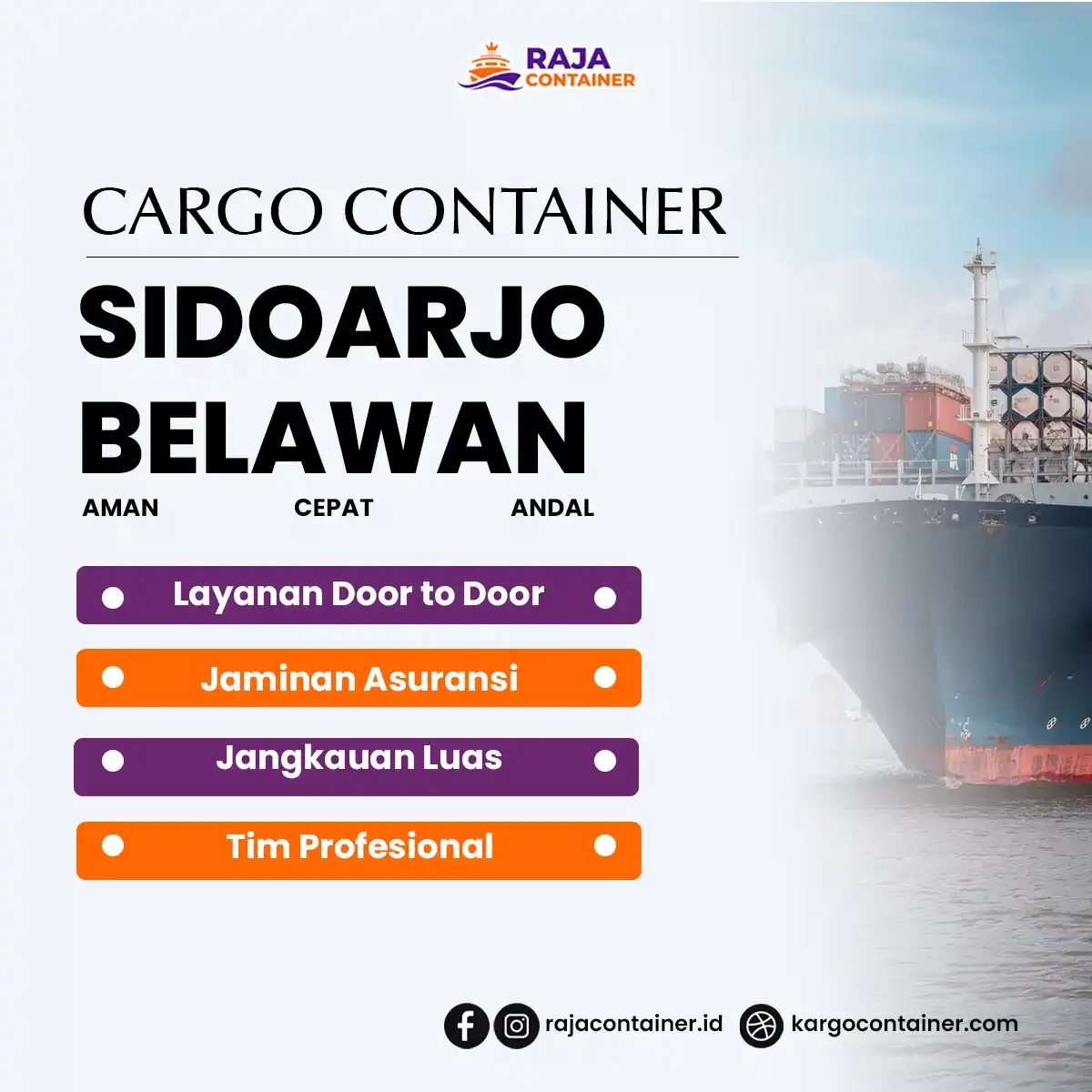 Cargo Container Sidoarjo Belawan