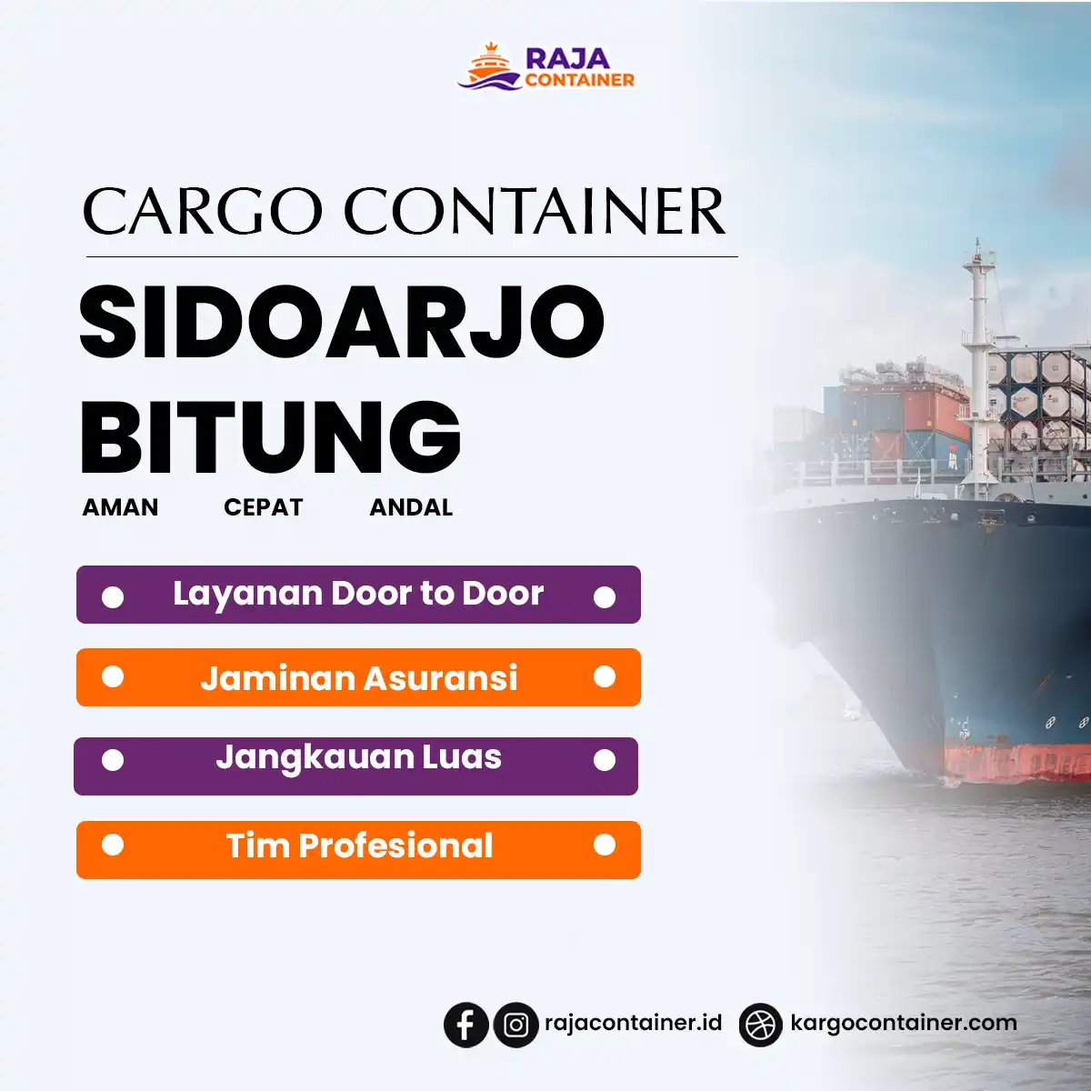 Cargo Container Sidoarjo Bitung