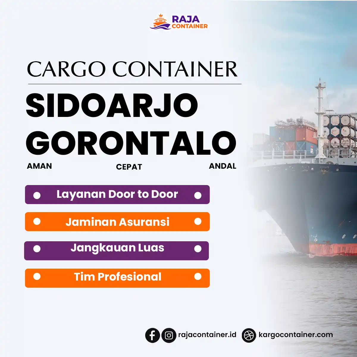 Cargo Container Sidoarjo Gorontalo