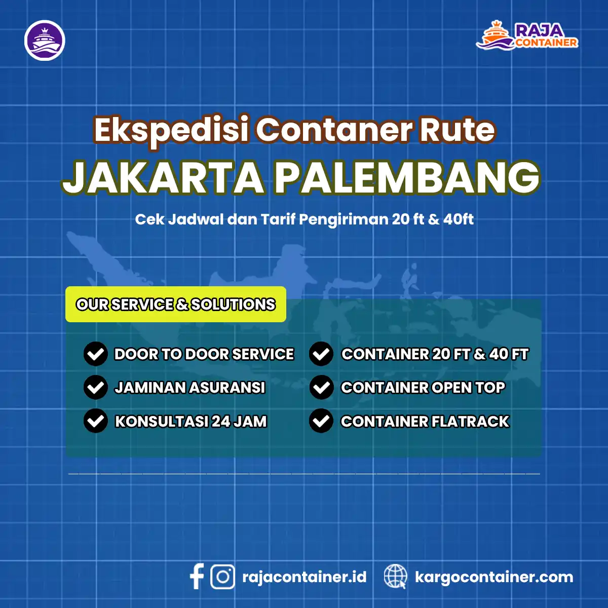 Ekspedisi Container Rute Jakarta Palembang