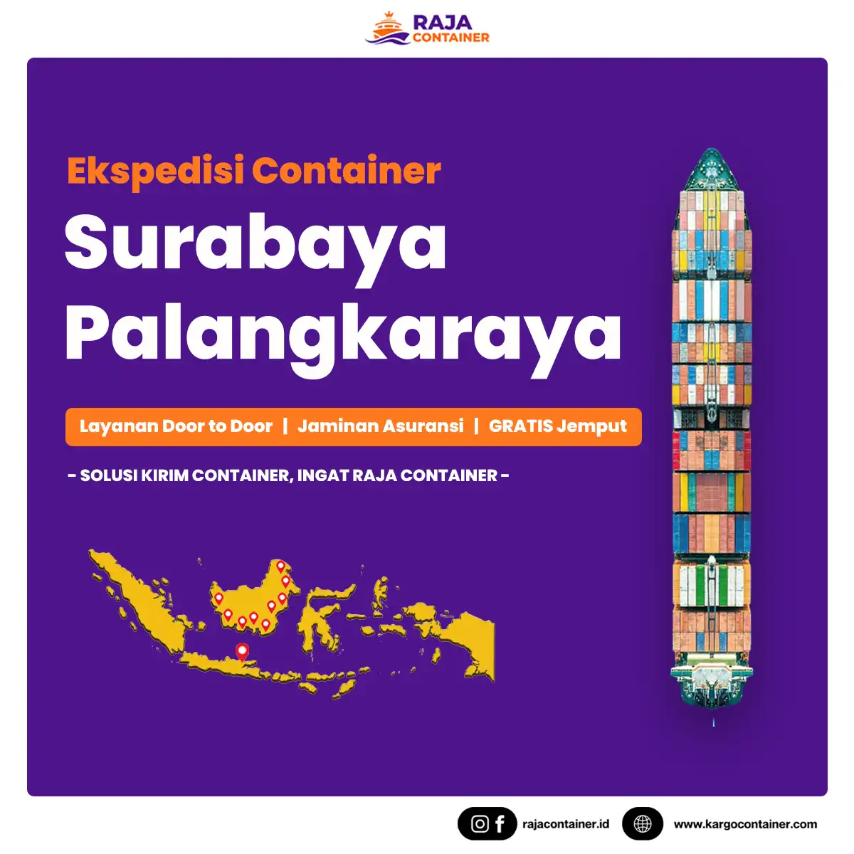 Ekspedisi Container Surabaya Palangkaraya