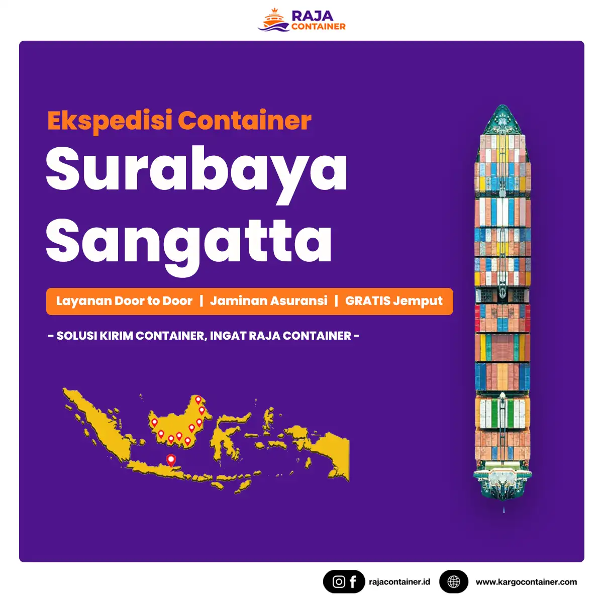 Ekspedisi Container Surabaya Sangatta