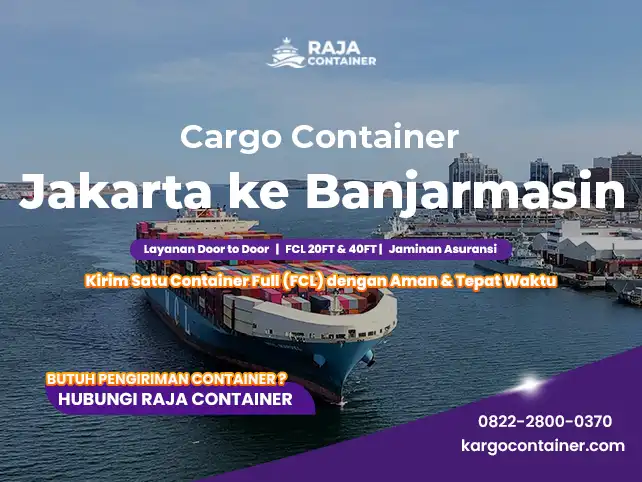 Cargo Container Jakarta ke Banjarmasin