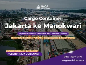 Cargo Container Jakarta ke Manokwari