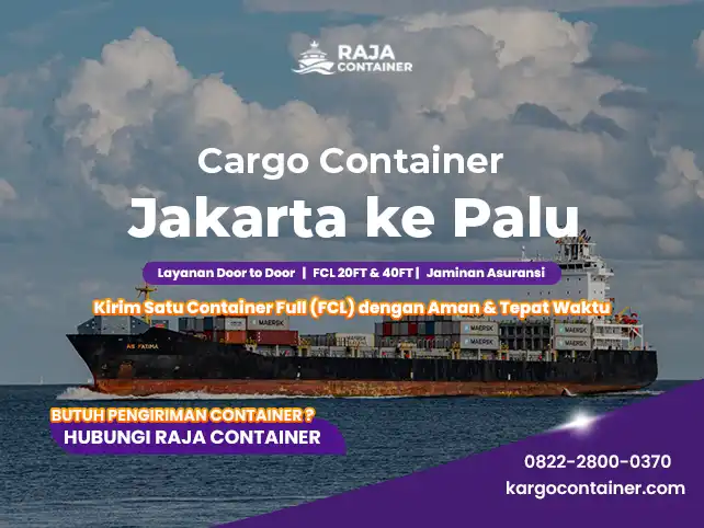 Cargo Container Jakarta ke Palu