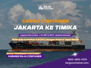 Cargo Container Jakarta ke Timika