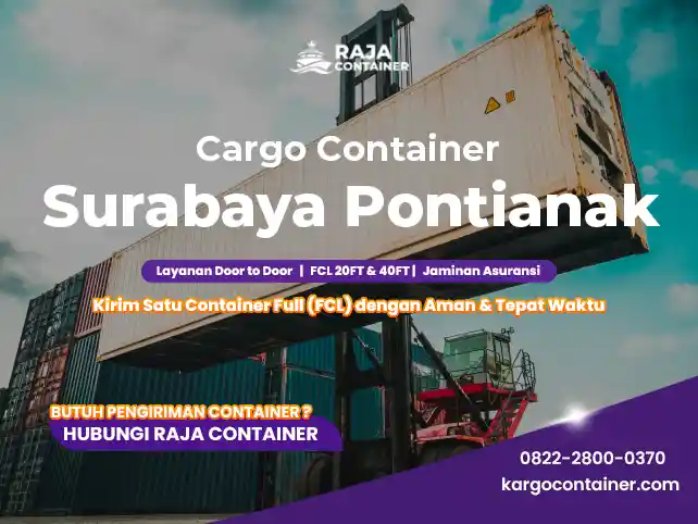 Cargo Container Surabaya Pontianak