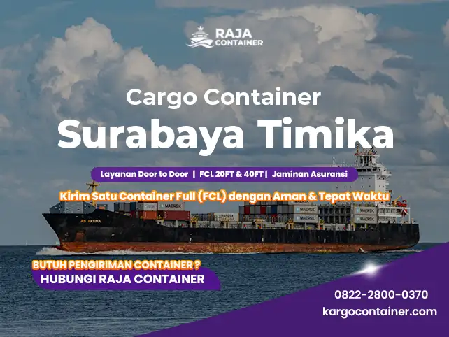 Cargo Container Surabaya Timika