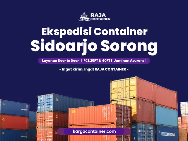 Ekspedisi Container Sidoarjo Sorong