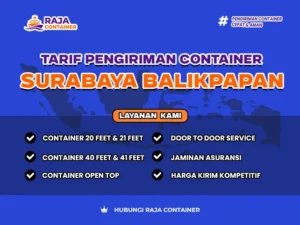 Tarif Pengiriman Container Surabaya Balikpapan