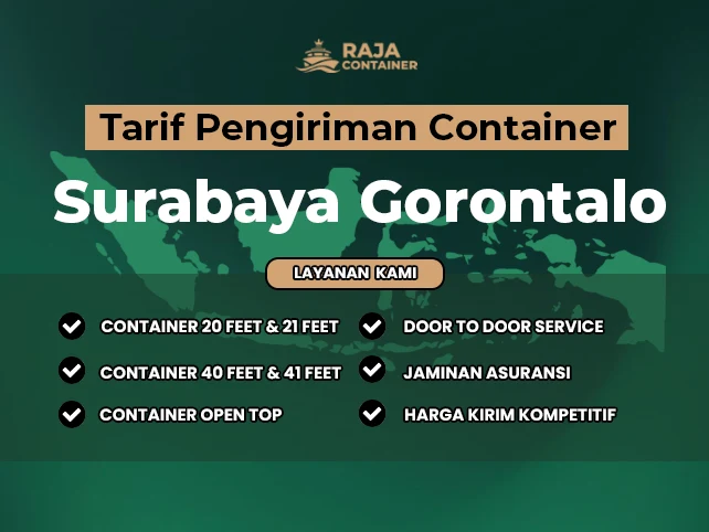 Tarif Pengiriman Container Surabaya Gorontalo