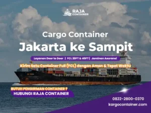 Cargo Container Jakarta ke Sampit