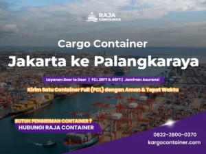 Cargo Container Jakarta ke Palangkaraya