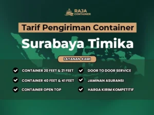 Tarif Pengiriman Container Surabaya Timika